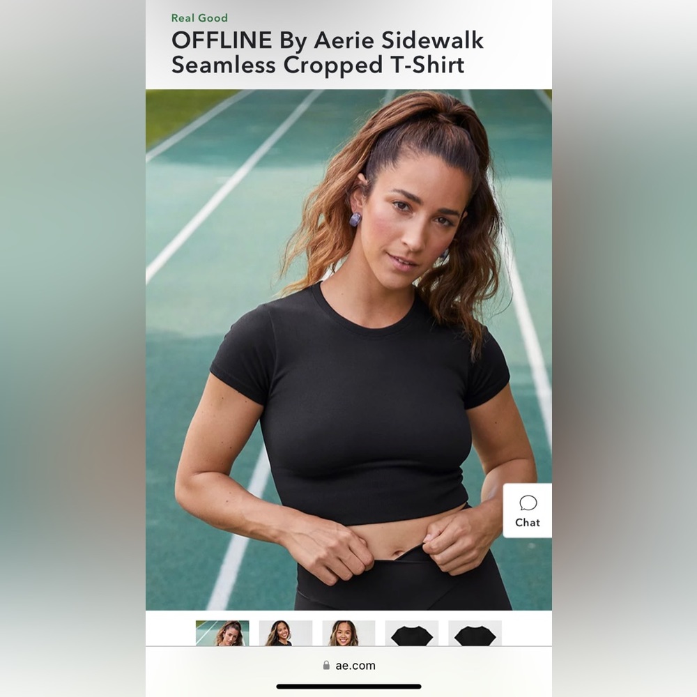 Aerie Offline Crop T-Shirt